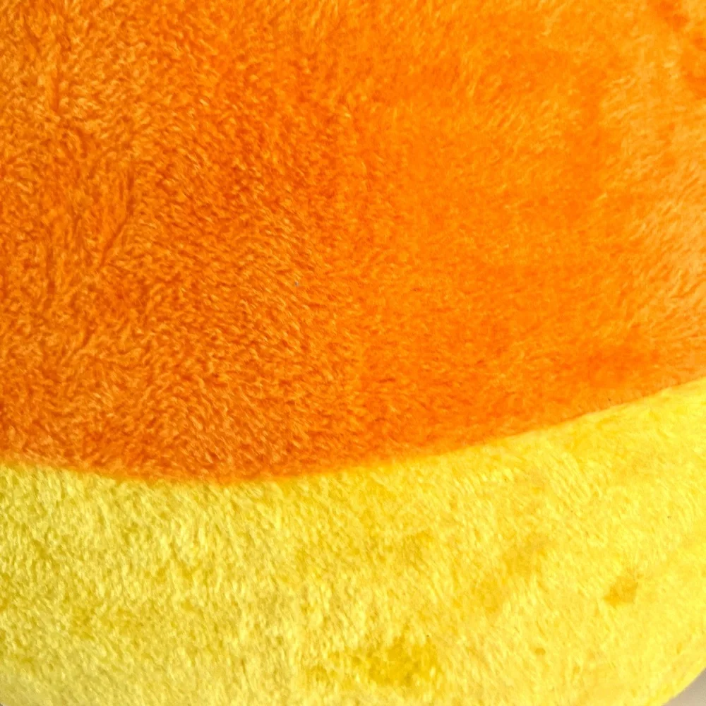 Large Halloween Candy Corn Shaped Plush Throw Pillow Sweet Fun